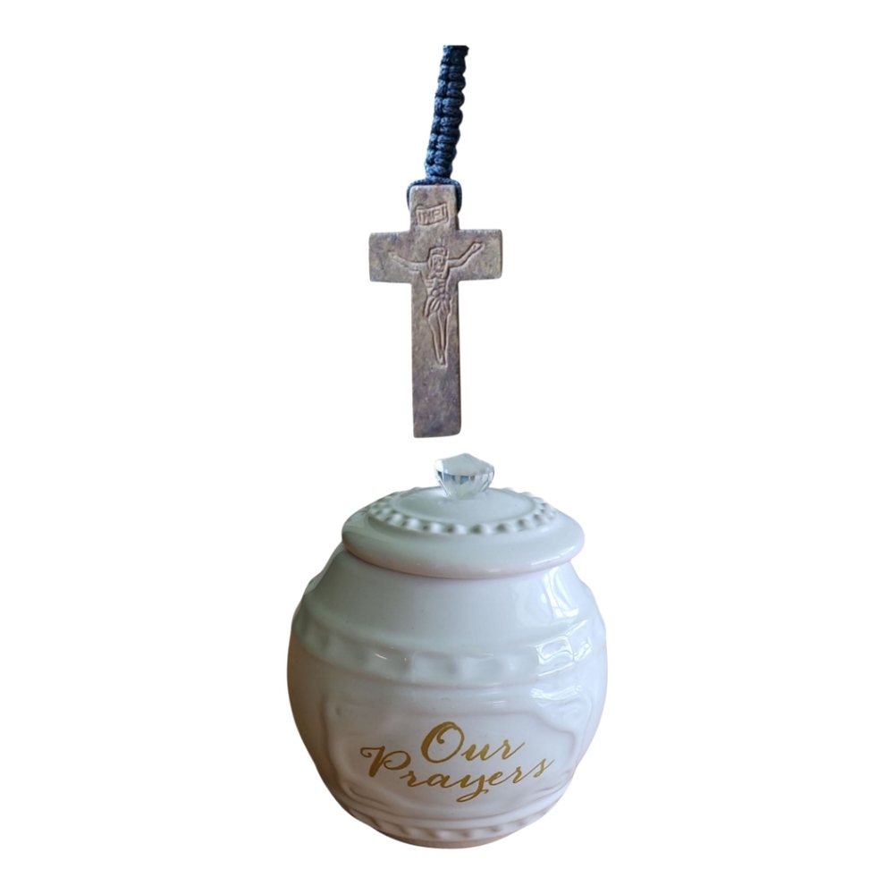 Olive Wood & Paracord Combat Rosary/Prayer Jar